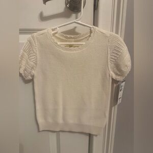 Toddler girl 4T NWT OshKosh B'gosh Cream Knit Sweater Top